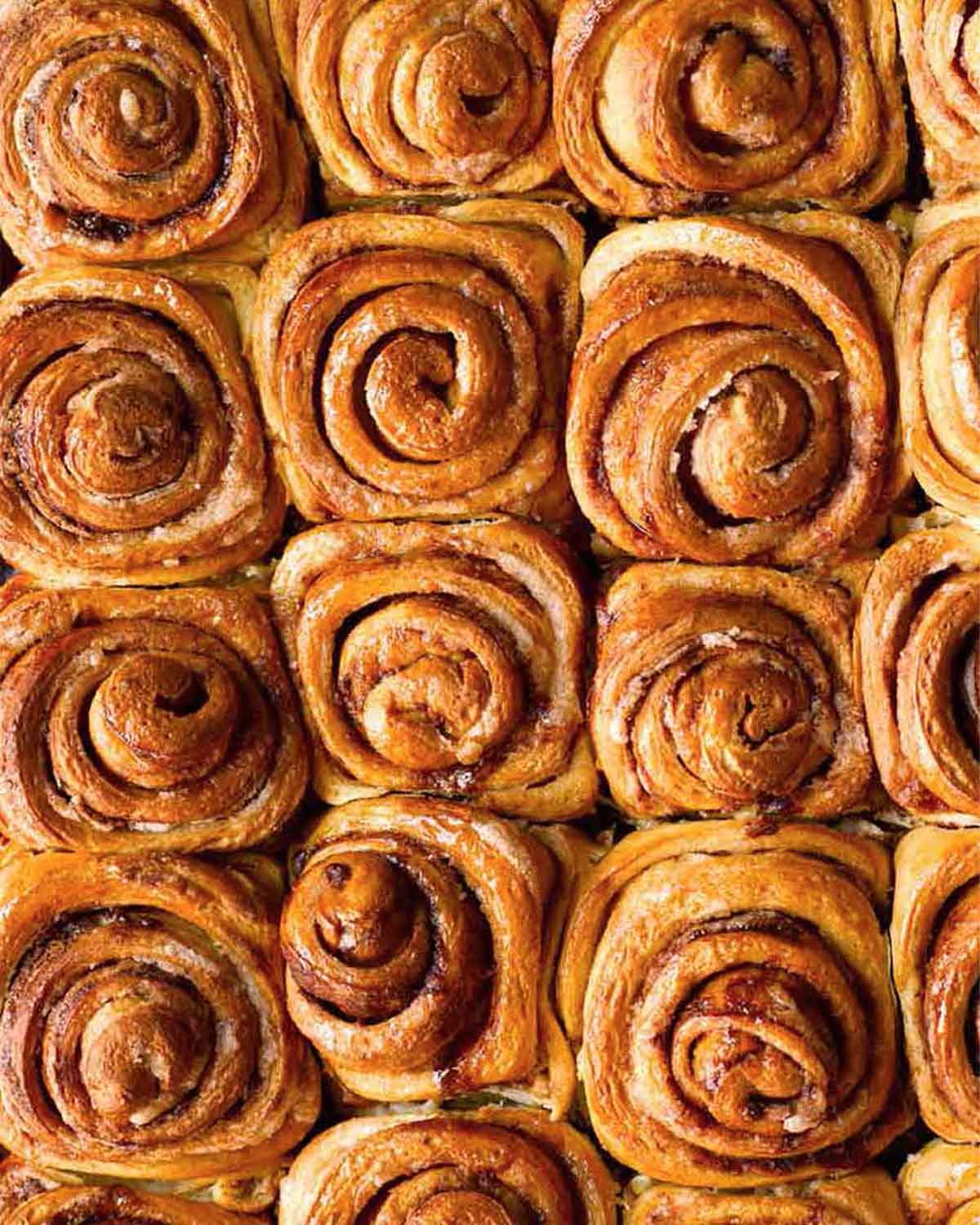 Freshly made Sweet Delights cinnamon rolls